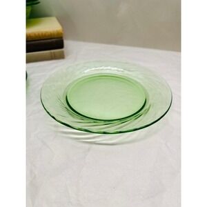 Vintage Pyrex Festiva Spring Green Salad Plate 7.5 set of 4